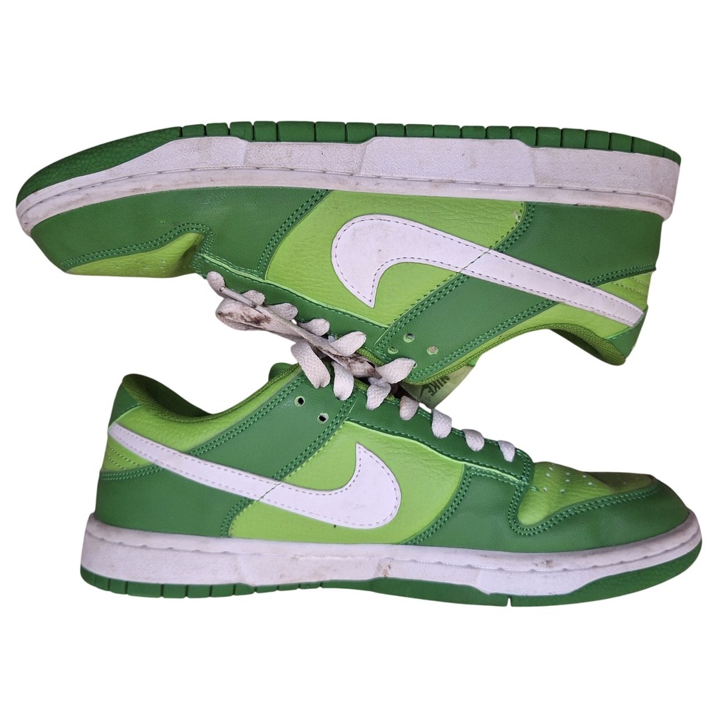 Nike Dunk Low Womens Chlorophyll Two Tone Lime Green Sneakers Shoes 8.5 - Picture 9 of 9